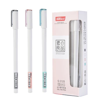 

3Pcs/Set Gel Pen 0.5mm Black Ink Refill Office School Writing Stationery Muji Pen Office & School Pen Plastic Gel-Ink