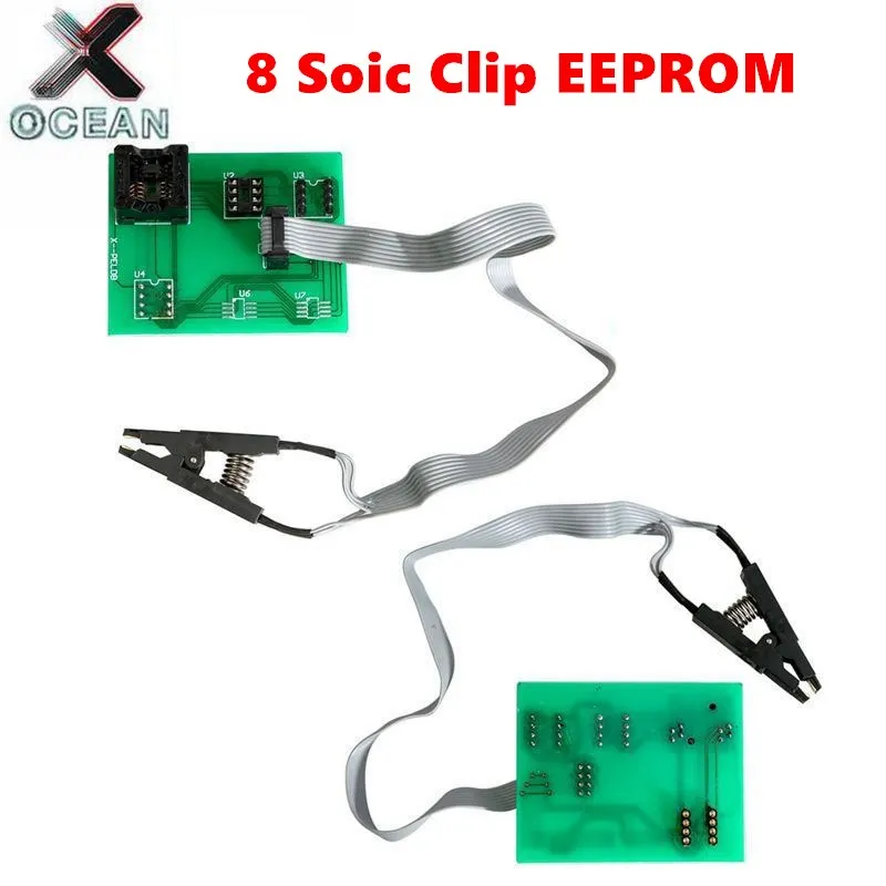 Новый плата EEPROM адаптер 8 soic зажим для Xprog V5.60/V5.70/V5.74/V5.84 UPA зеленый PCB поддерживает