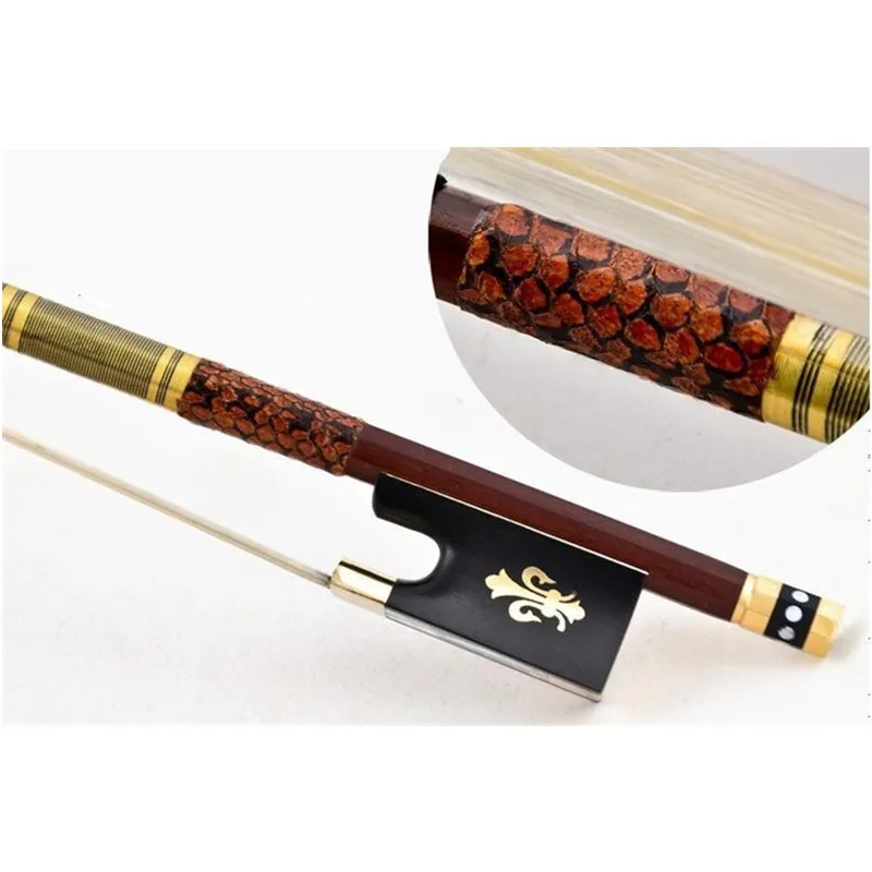 Violin Bow Size 1/8 1/4 1/2 3/4 4/4 Brazilwood Wood Horse Hair Accessory Accessories Parts 1Pcs