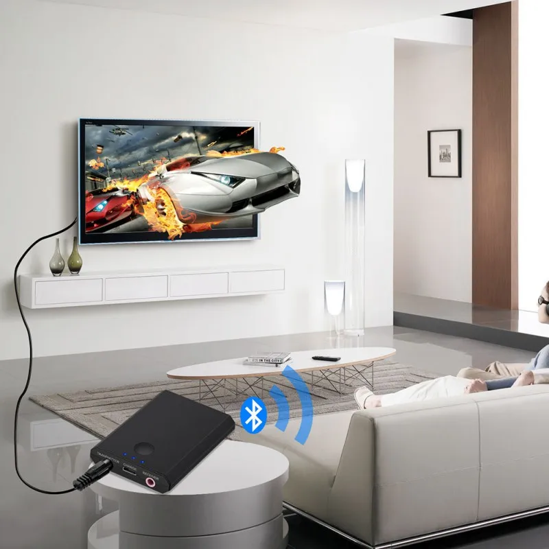 Bluetooth 5,0 передатчик приемник 3,5 мм порт длинный срок службы батареи беспроводной аудио адаптер Высокое качество