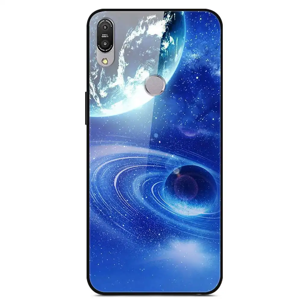 2 Ударопрочный чехол из закаленного стекла для Asus Zenfone Max Pro M1 ZB601KL ZB602KL с принтом чехол-крышка с узорами бампер для ASUS ZB601KL - Цвет: 2