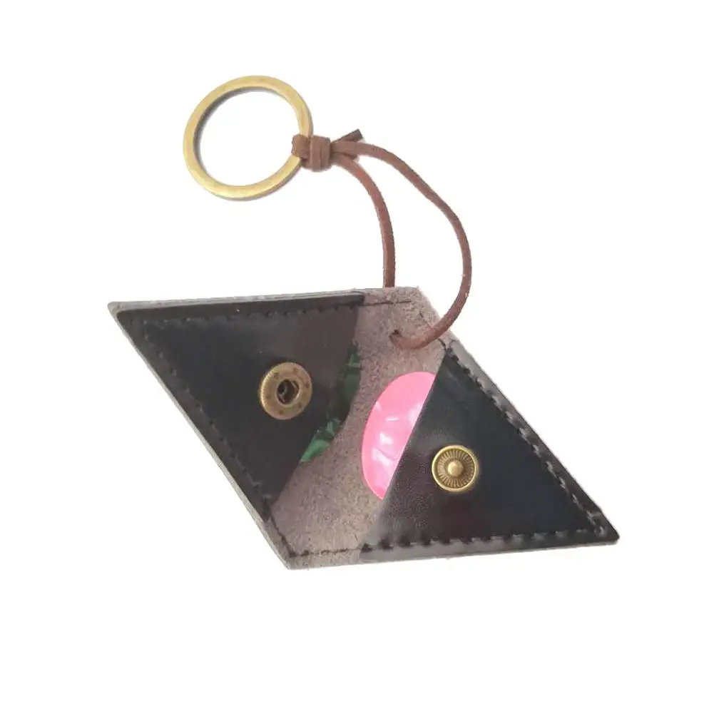 2 шт. гитарные палочки Роскошные ПУ кожаные пальчиковые сумка брелок аксессуары