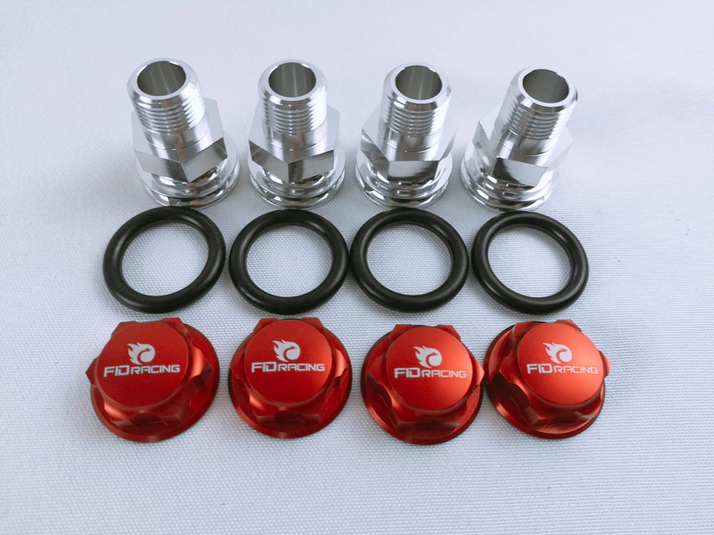 Алюминиевый колесный адаптер FID racing + колесная гайка для Losi 5ive T Rofun LT детали