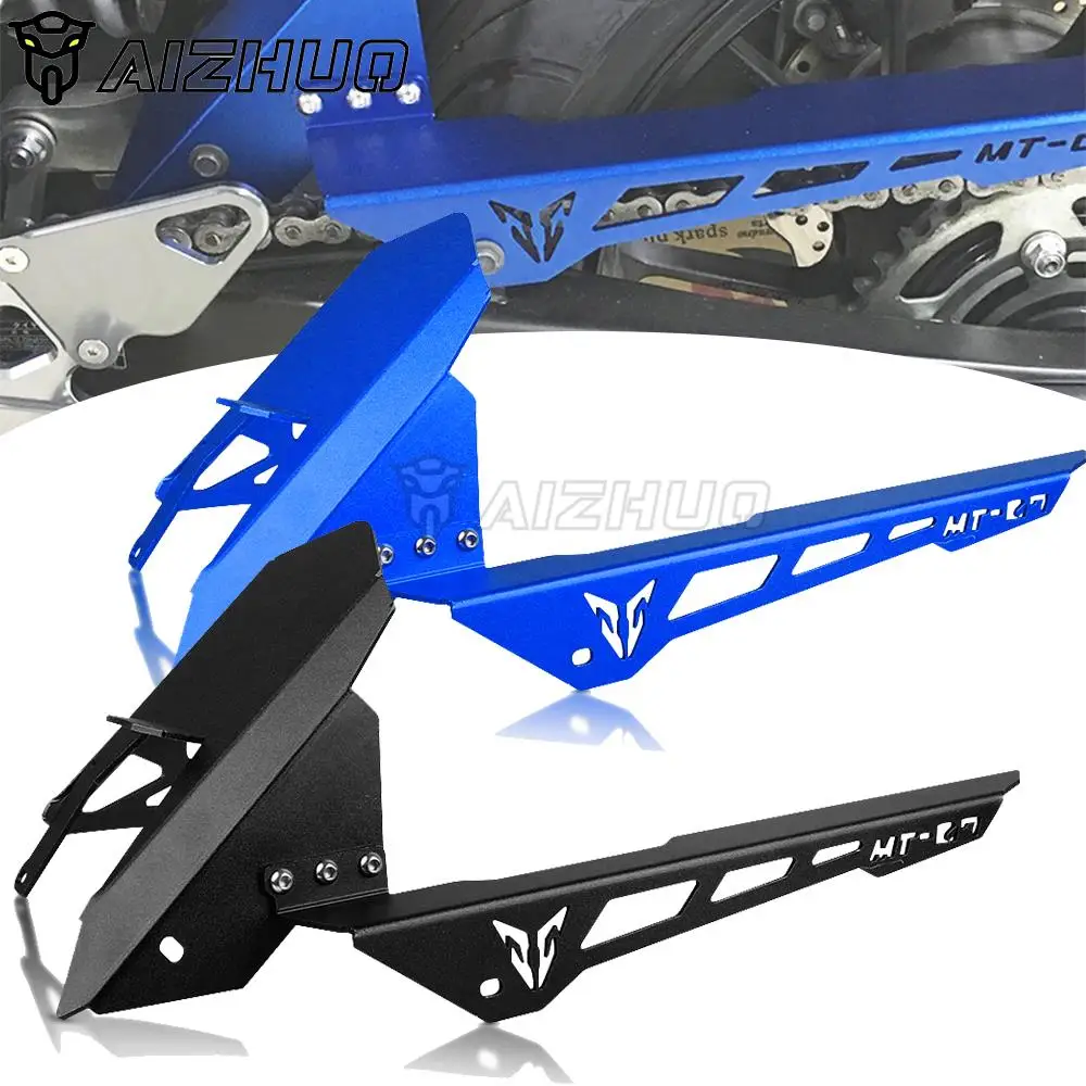 For YAMAHA MT-07 2013-2021 Motorcycle Fender Mudguard with Chain Guard Cover Protector MT07 MT 07 2014 2015 2017 2018 2019 2020 |