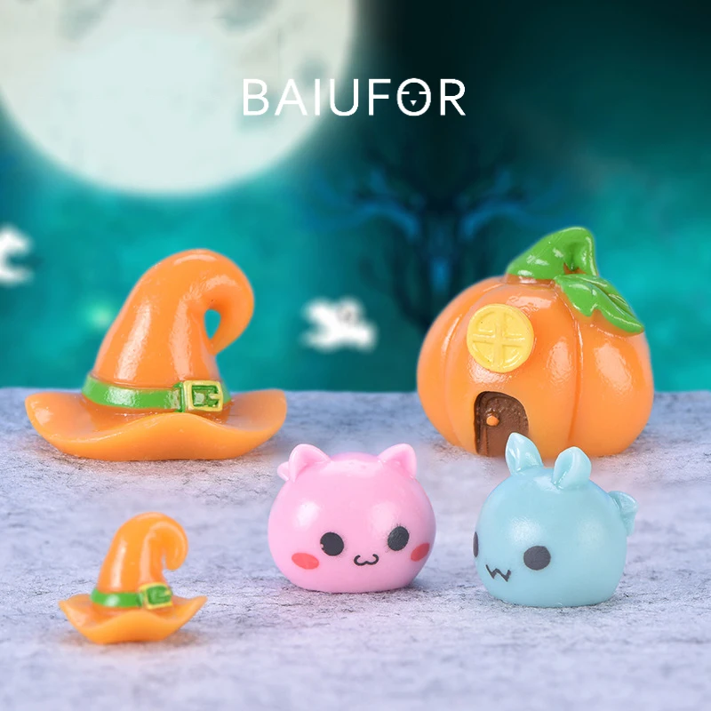 BAIUFOR миниатюрная шляпа ведьмы в виде тыквы на Хэллоуин привидение Мумия летучая