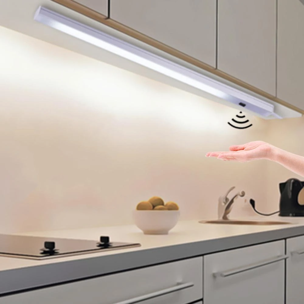 Barra luz LED con Sensor de movimiento para cocina, iluminación de para armario, lámpara de aluminio, luminarias LED| - AliExpress