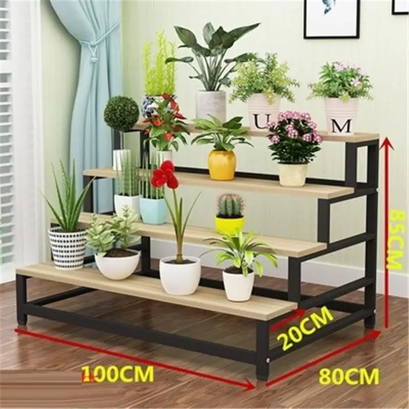 Number 7 Etagere Планте Rak Bunga деревянные садовые полки для растений Suporte Flores балкон Dekoration полка открытый цветок стенд - Цвет: Number 7