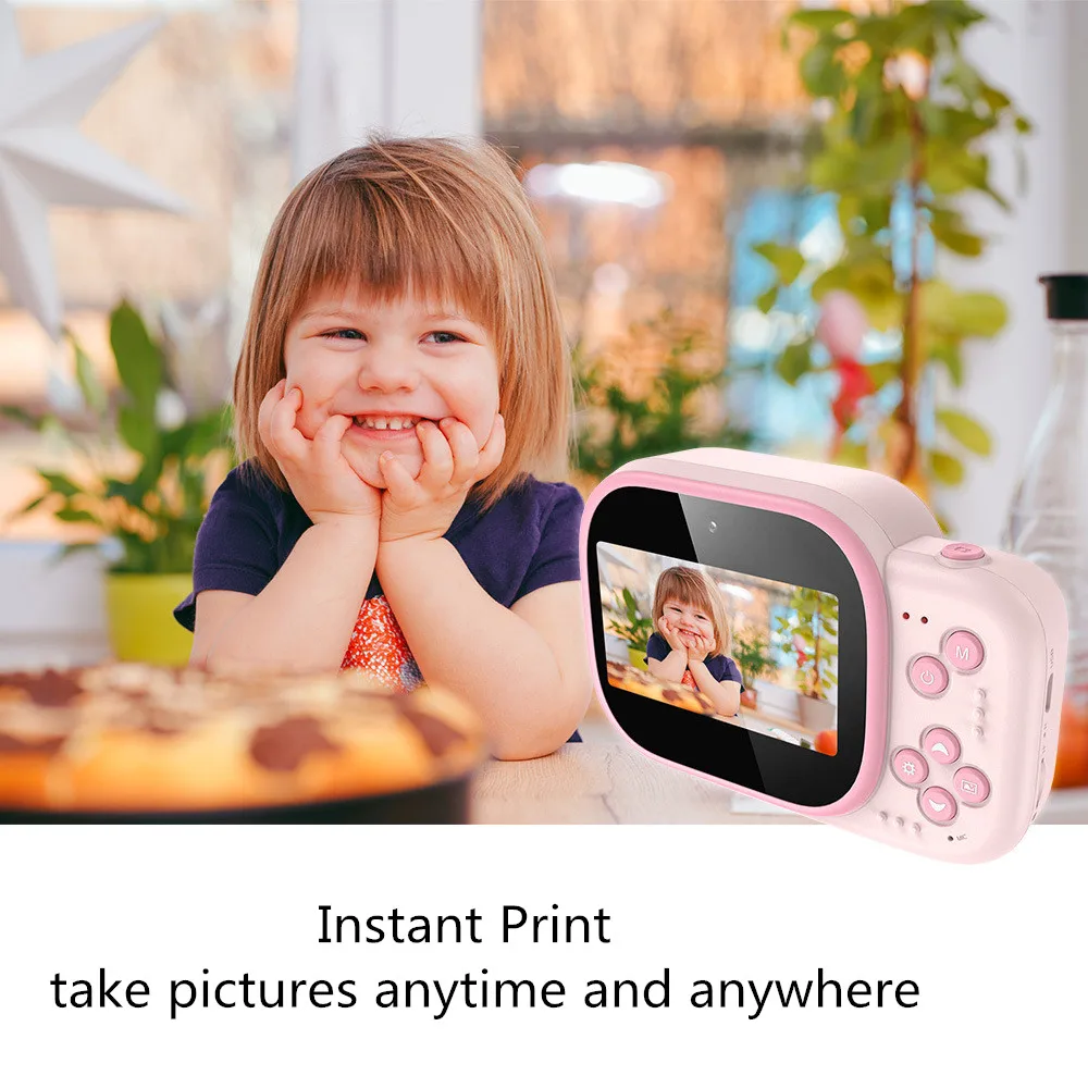 Mini Cartoon Photo Camera Toys 3 Inch HD Screen Childrens Digital Camera Video Recorder Camcorder Toys for Kids Girls Gift