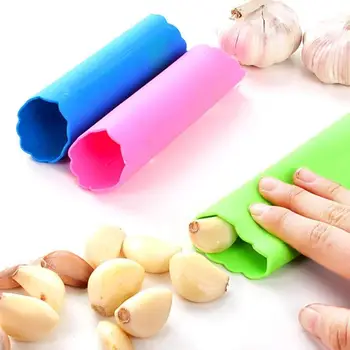 

1pcs Random Color Magic Peeled Garlic Tools Silicone Color Peeler Garlic Peel Easy Random Barrel Peeling Tool Kitchen B8L0