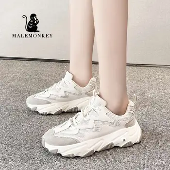 

Casual Women Shoes Breathable Platform Chunky Sneakers Ladies 2020 Summer Fashion Female Sport shoes women MALEMONKEY 033201