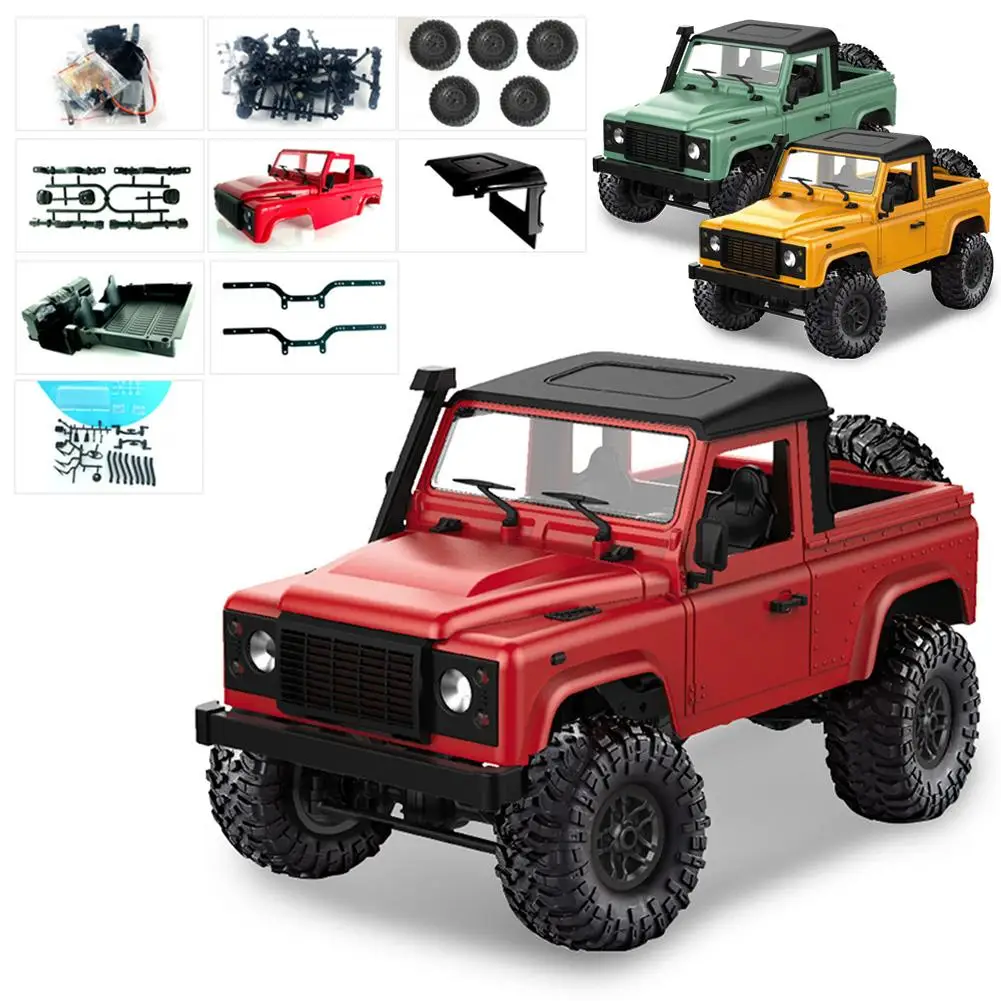 Автомобиль с дистанционным управлением DIY Набор MN-91K 1:12 внедорожник 2,4G 4WD RC Гусеничный грузовик игрушка в разобранном виде набор легко установить