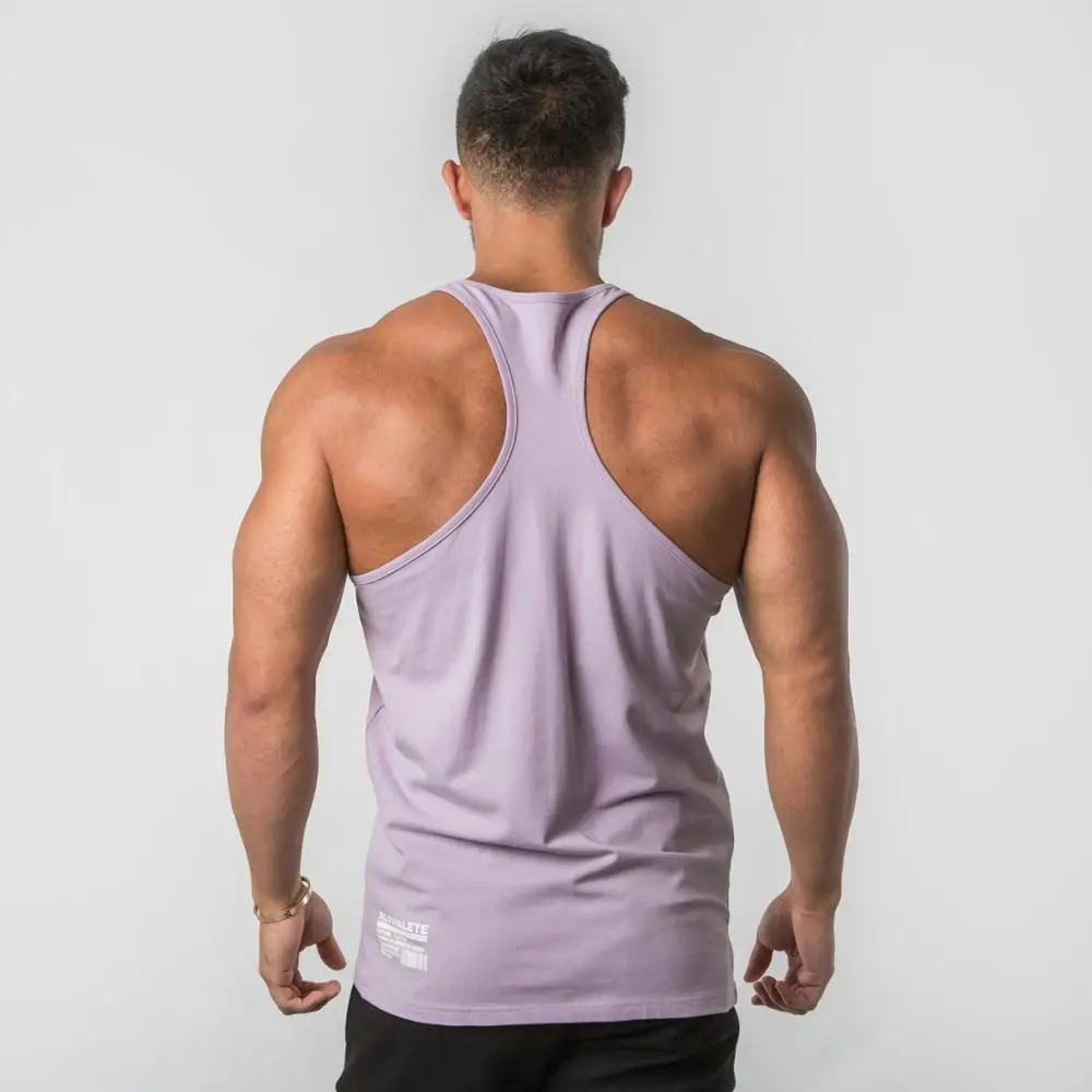 Бренд ALPHALETE, Новое поступление, Спортивная майка для фитнеса и тренажерного зала, модный топ Heren Kleding Losse Ademende Mouwloze, рубашки, жилеты