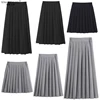 Japanese School Uniforms for Girls Solid Color COS Pleated JK Skirts Black Grey High School Student Girls Academy Style Bottoms ► Photo 1/6