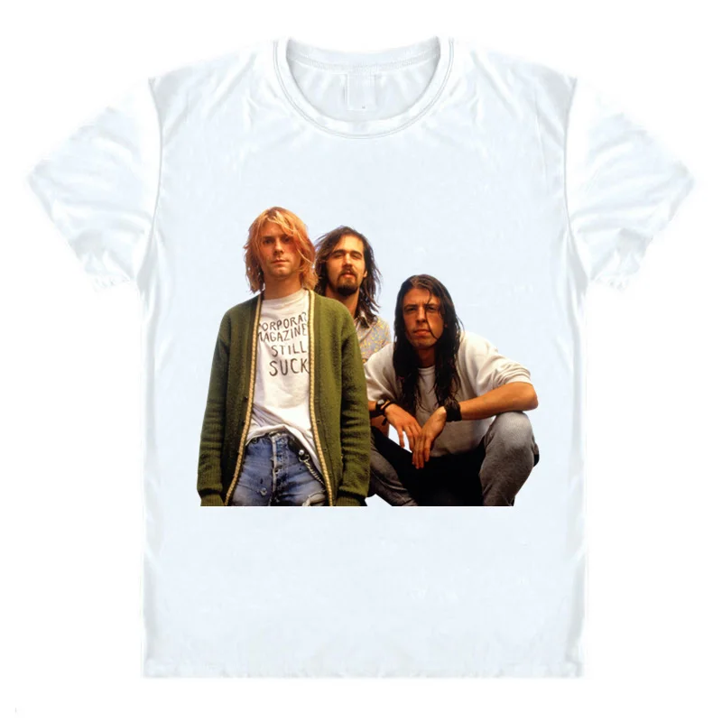 Nirvana T-Shirt Vintage 90's Rock Classic Funny Tee Shirt Hanson Brothers Cool Music Top image 5