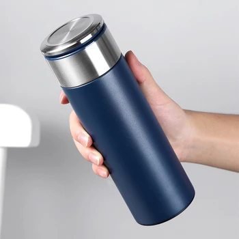 

Vacuum Flask Bottles 304 Stainless Steel Thermos Water Bottle With Tea Filter 420ml 520ml For Men Office Home