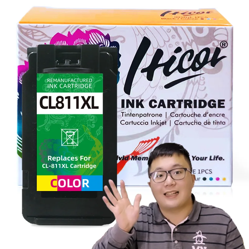 Hicor Printer Ink Cartridge Compatible With Cl811 811xl Cl811xl 811 Color Inkjet For Ip2770