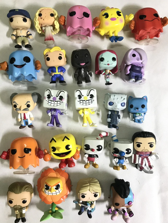 Подлинные игры Funko pop: Pac Man Inky Виниловая фигурка Коллекционная модель свободная