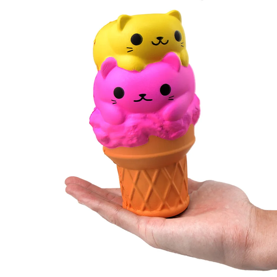 cat ice cream cone squishy