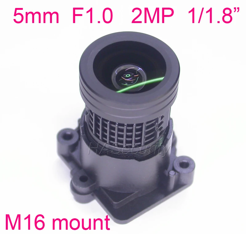 F1.0 Starlight 5 мм фокусное расстояние 2.0MP объектив 1/1. " специально для датчика изображения IMX327, IMX307, IMX290, IMX291 Модуль платы блока программного управления камеры