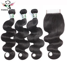 Special Offers Panda Brazilian Body Wave 3 Bundles With Closure 8-28Inch Human Hair Weave Bundles For Black Women Remy Bundles With Closure Special Offers Panda Brazilian Body Wave 3 Bundles With Closure 8-28Inch Human Hair Weave Bundles For Black Women Remy Bundles With Closure