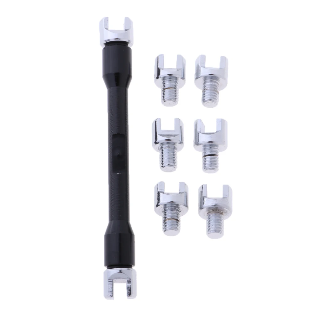 Motorcycle Wheel Spoke Wrench Set Handle Repair Tool 5.4mm, 5.6mm, 5.8mm, 6.0mm, 6.2mm, 6.4mm, 6.6mm & 6.8mm