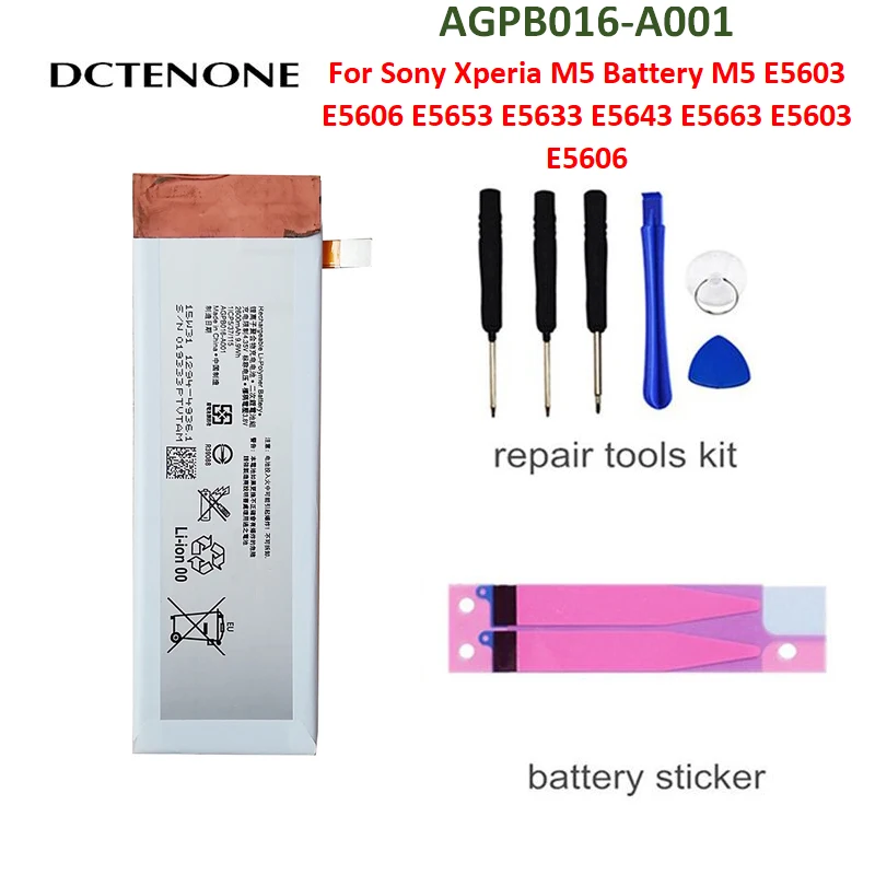 Сменный аккумулятор DCTENONE 3850 мАч для Sony Xperia M5 Batteri M 5 E5603 E5606 E5653 E5633 E5643 E5663 | Мобильные