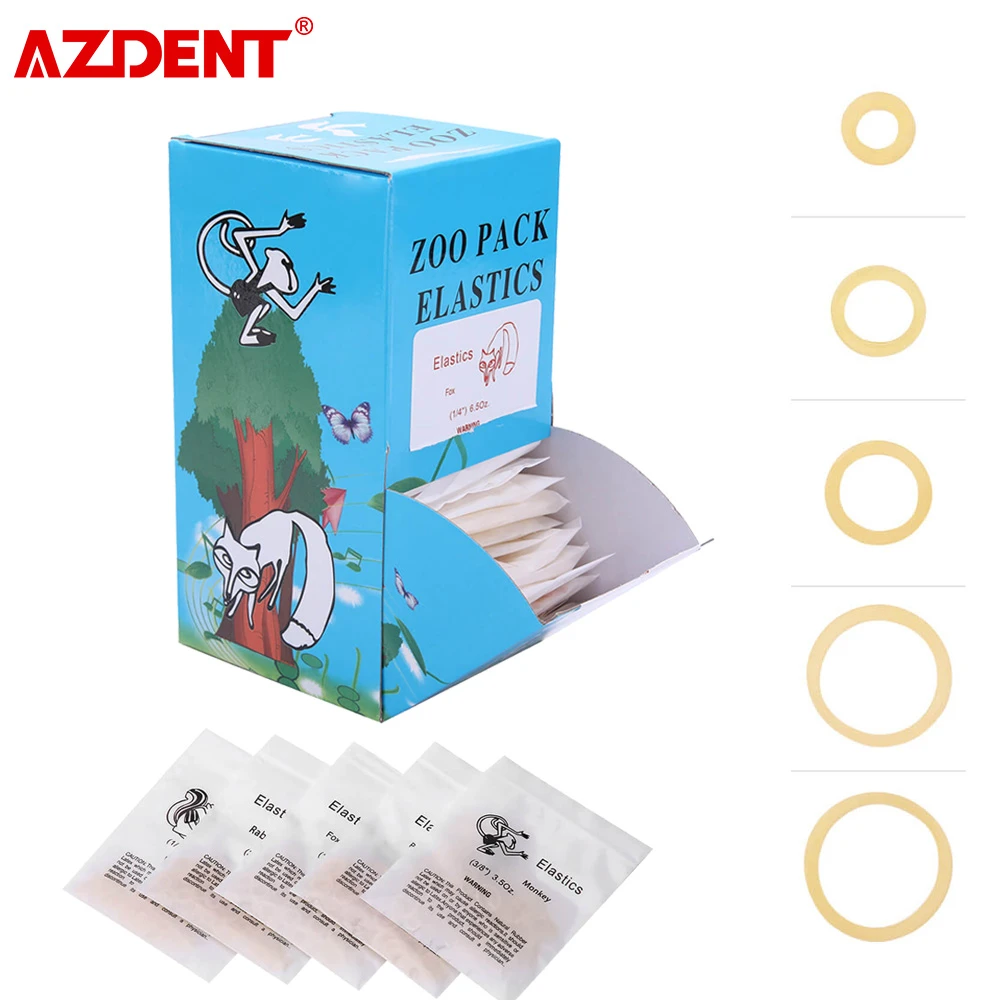 5000 Pcsbox Dental Orthodontic Rubber Bands Zoo Pack Elastics Rings