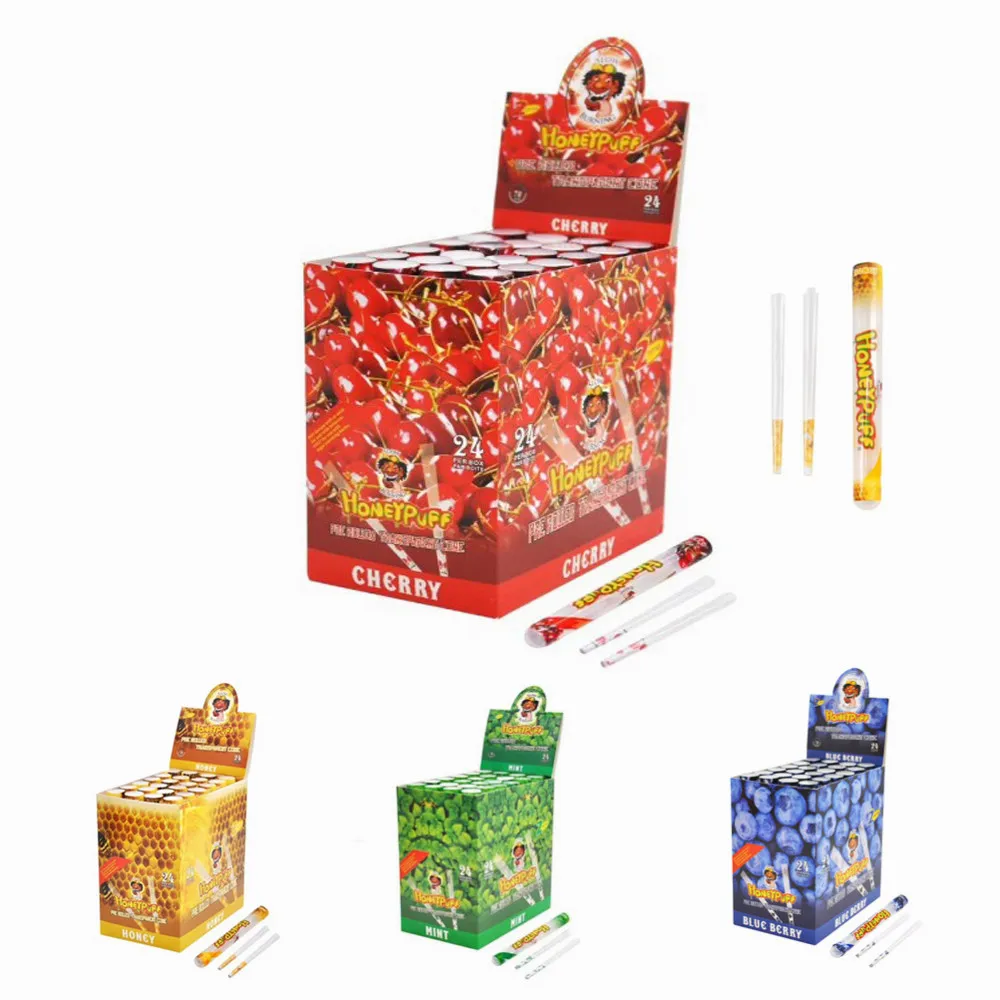 

Tobacco Pipes Fruit Flavour Pre Cigarette Rolling Cone Paper with Plastic Tube 137MM Suitable Regular Cigarette Rolling Papers