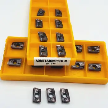 

Carbide inserts AOMT123608 PEER M VP15TF CNC mechanical milling inserts AOMT123608 CNC machine parts milling cutter lathe cutter