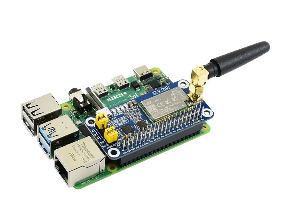 SX1268 433 м шляпа LoRa на основе SX1268 покрывает Частотный диапазон 433 МГц подходит для промышленного контроля, умного дома, сбора данных