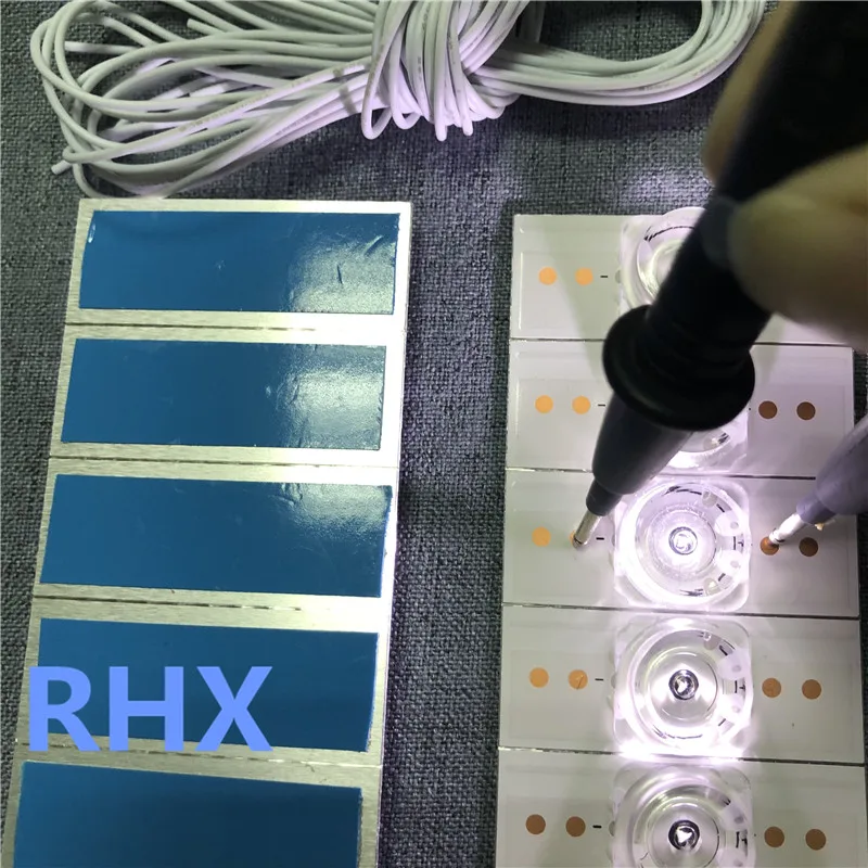 Tira para Luz de Fundo de Led Lente Quadrada de Alumínio para 3v e 6v Reparação de tv Hisense Tcl Konka Skyvale 100 - Image 4