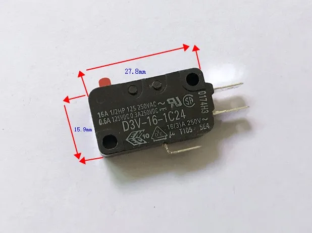 Япония Импорт D3V-16-1C24 микро переключатель 16A 250VAC предельный ход переключатель
