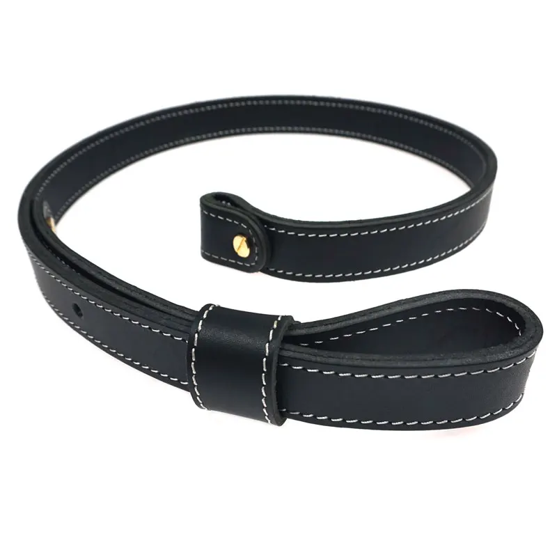 Black Sling Кожаный ремень из коровьей кожи, регулируемый ремень для стрельбы, тактический ремень, аксессуары для охотничьего ружья 105 см - Цвет: Black Sling