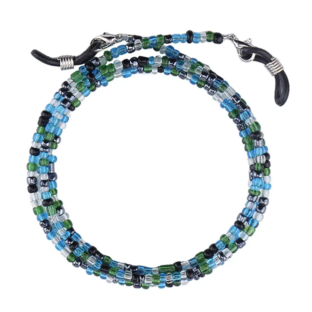 Glass Bead Eye Glasses Eeywear Chain Necklace Lanyard Rope 27' Glasses Cord