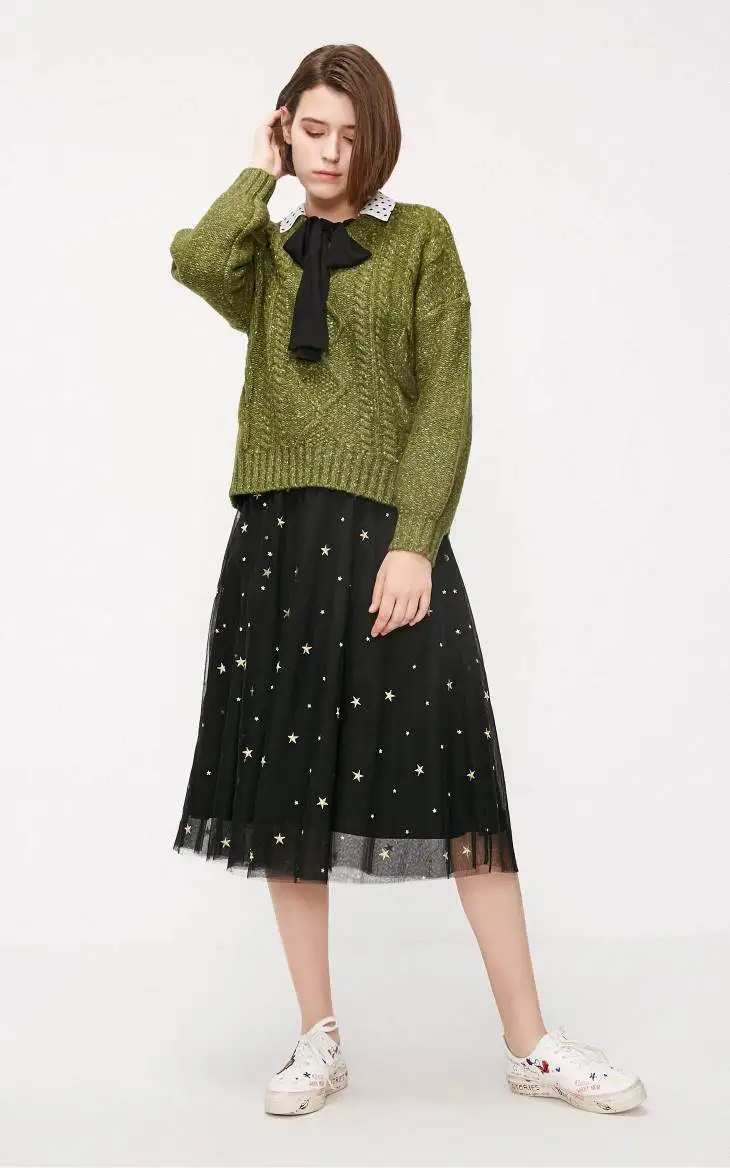 Vero Moda женский свитер с открытыми плечами 3D Twist Coarser | 318413579