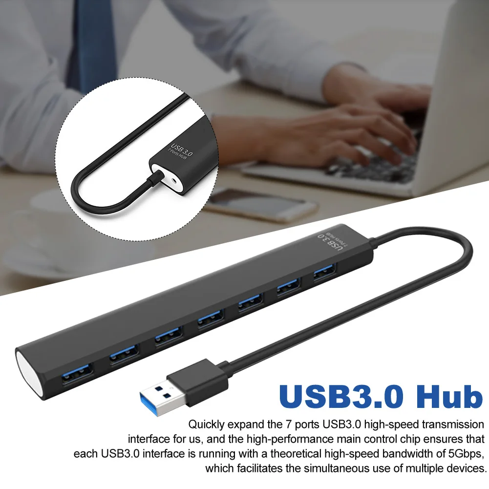 Подключи и играй супер Скорость 7 Порты никаких помех передачи данных USB3.0