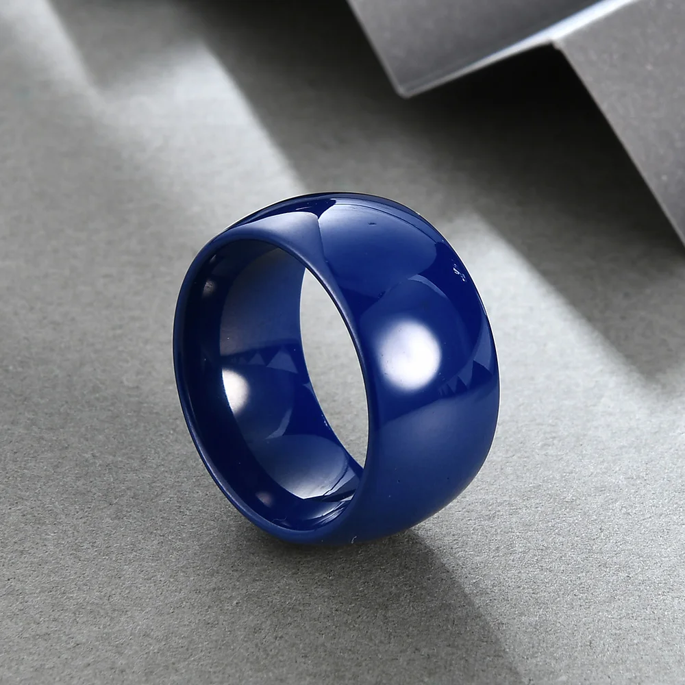 Unisex Jewelry Ring Standard USA Size 6-11 Luxury White Broad Ceramic Accessories For Party Design ceramic ring,finger ring