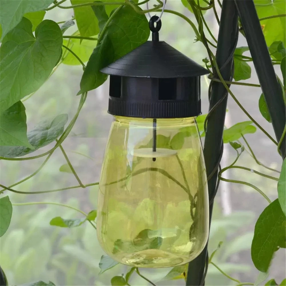 Fruit Fly Trap Killer Plastic Yellow Drosophila Trap Fly Catcher Pest Insect Control For Home Farm Orchard 20x9.5cm