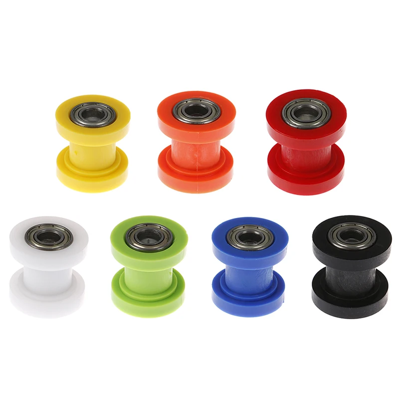 8mm Chain Roller Slider Pulley Wheel Guide Pit Dirt Bike ATV Tensioner Adjuster