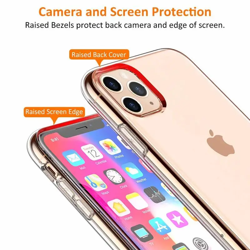 Чехол для iPhone 12 7 8 Plus 11 Pro 10 X XS XR SE 6 6s Max Coque Fundas Capa shell Тонкий Мягкий ТПУ силиконовый