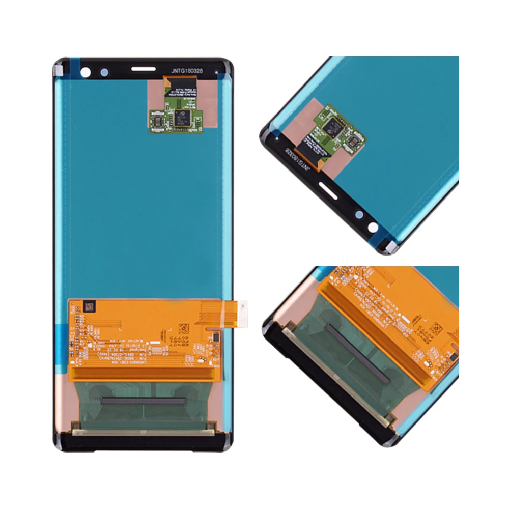 6,0 ”AMOLED для sony xperia XZ3 lcd кодирующий преобразователь сенсорного экрана в сборе для sony xperia XZ3 дисплей с заменой рамы 1440x2880