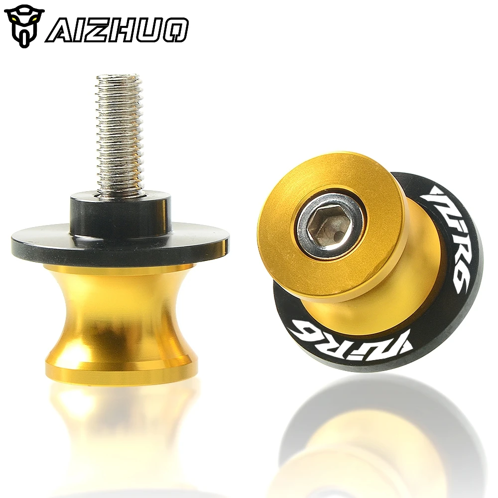 YZF R6 Motorcycle 6MM CNC Aluminum Swingarm Spools Stand Screws Slider FOR YAMAHA YZF R6 1999 2000 2001 2002 2003 2004-2019 M6