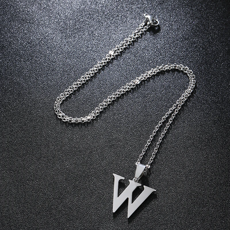 Трендовое маленькое ожерелье с буквами для женщин и девочек кулоном из