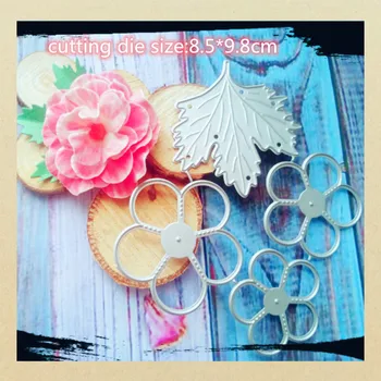 

Round Flowers Leaf Metal Cutting Dies Stencil Template for Embossing DIY Scrapbooking Paper Album Gift Cards Making Die Cuts New