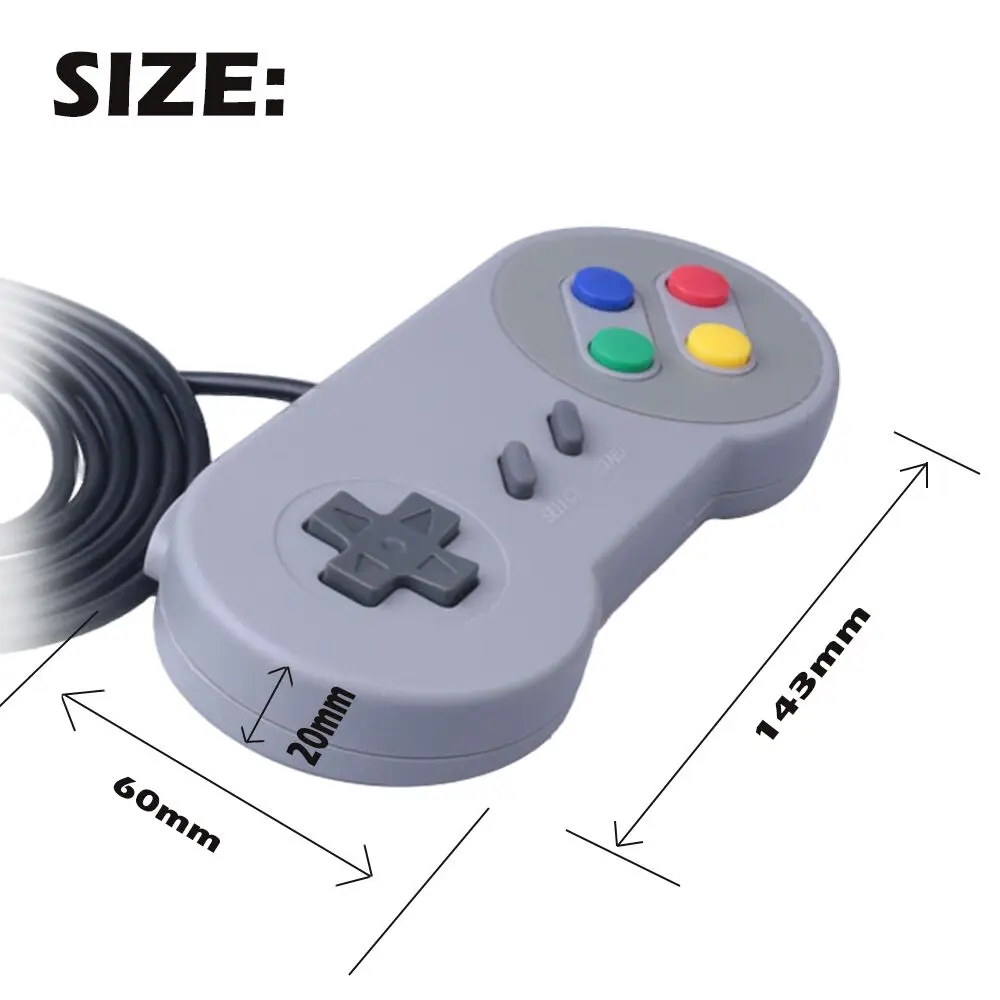 Игровой джойстик с управлением через USB игровой контроллер для Nintendo SNES коврик