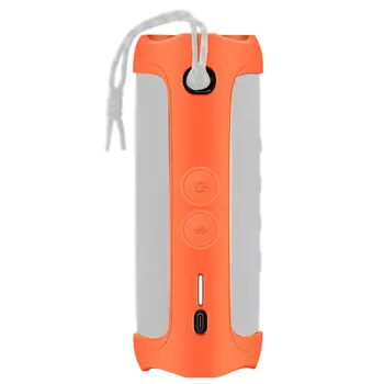 

Storage Accessories Silicone Carrying Case Shell With Carabiner Dustproof Bluetooth Speaker Durable Waterproof For JBL Flip 5