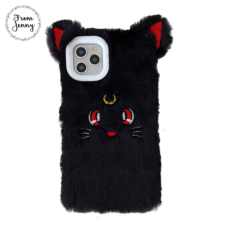 От Jenny милый мультфильм для-iPhone 11 Pro x xr xs max 7 8 Plus плюшевый Защитный Мягкий чехол для телефона с животными