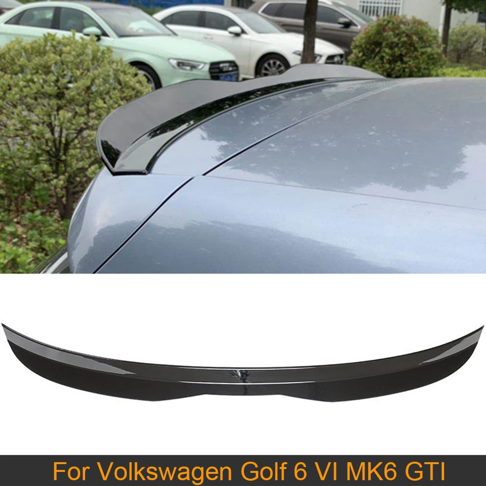 Задний спойлер на крыло крышу для Volkswagen VW Golf 6 VI MK6 GTI 2009 - 2013 карбоновое волокно