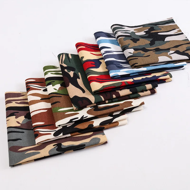 

7PC Cotton Fabric Camouflage Cloth Handmade Sewing Accessories Quilting Fabrics Needlework DIY Accessories Christmas Decoration