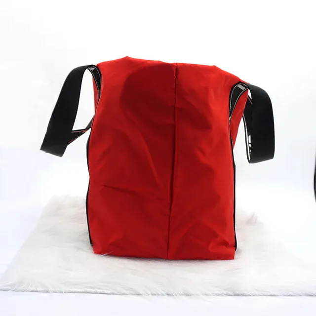 2022 New Ladies One Shoulder Tote Bag High Quality Fashion Ladies Eco-Friendly Tote Bag Large Capacity Shopping Bag Ins Trend Red black